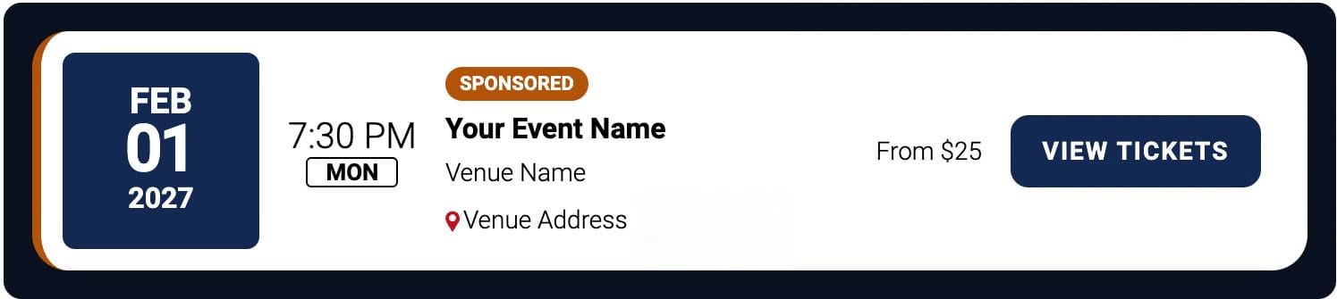Event Listing Example